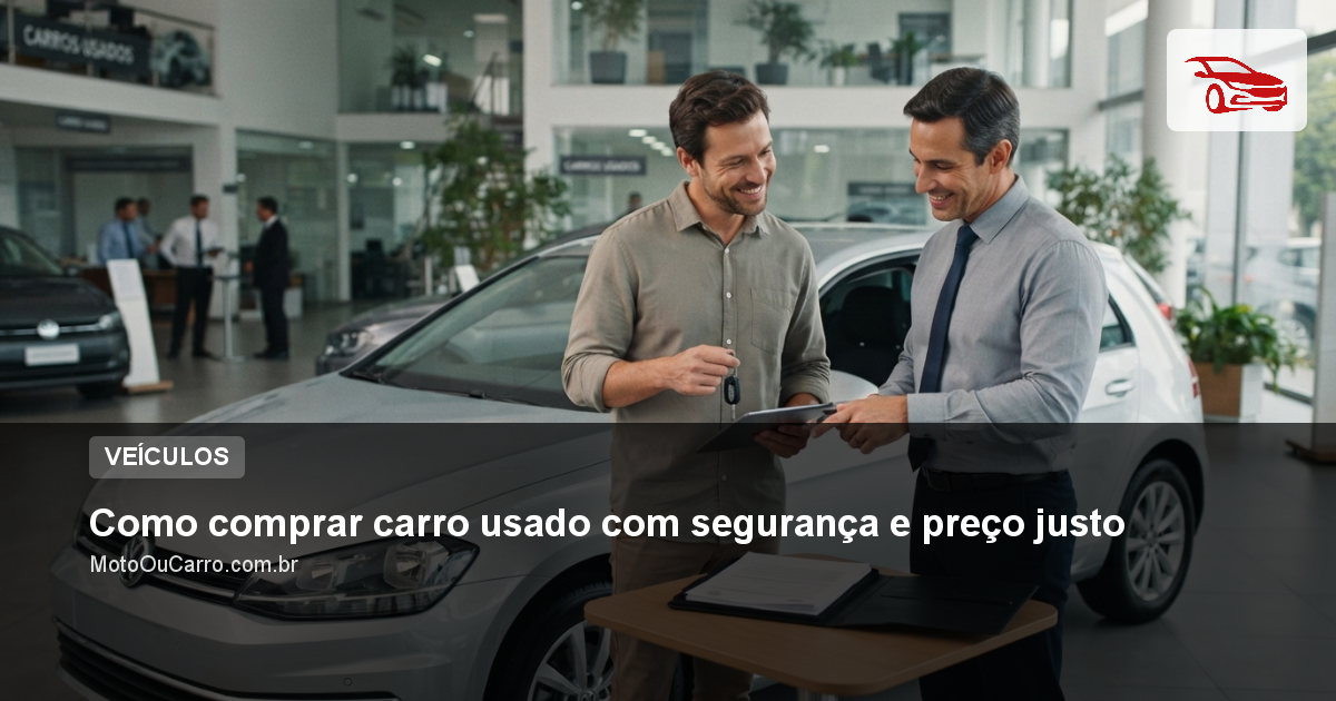 Como comprar carro usado com segurança e preço justo